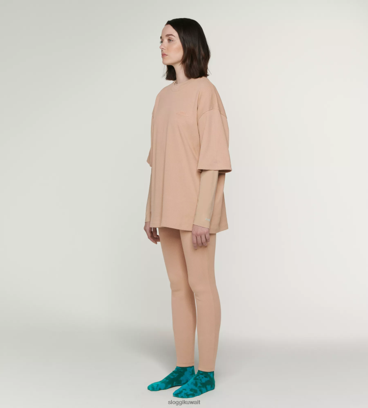 ملابس مريحة | 032C X sloggi أعلى بأكمام طويلة نحيف البيج الجديد Z6Z2B555