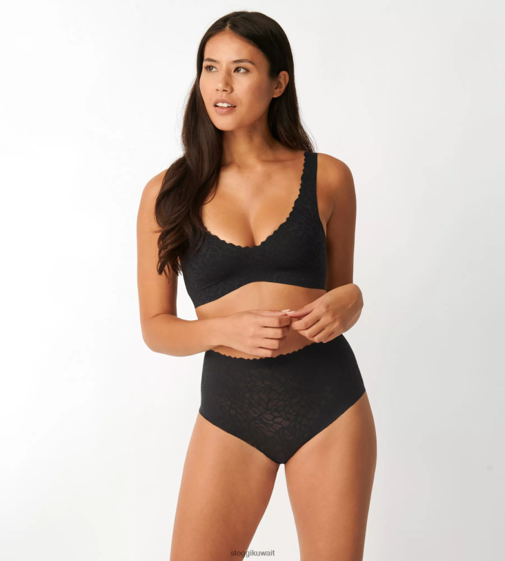 حمالات الصدر | sloggi حمالة صدر من الدانتيل بدون ملمس نحيف أسود Z6Z2B320