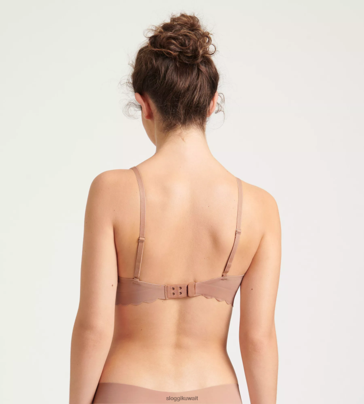 حمالات الصدر | sloggi حمالة صدر بدون ألياف دقيقة نحيف حجاب بني Z6Z2B453