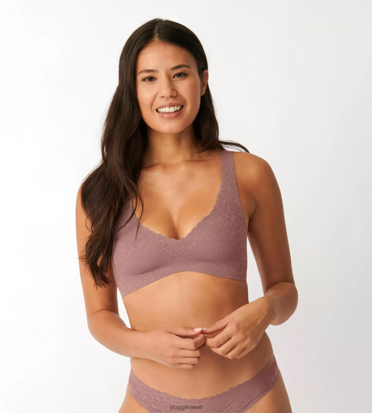 حمالات الصدر | sloggi حمالة صدر من الدانتيل بدون ملمس نحيف الكاكاو Z6Z2B499