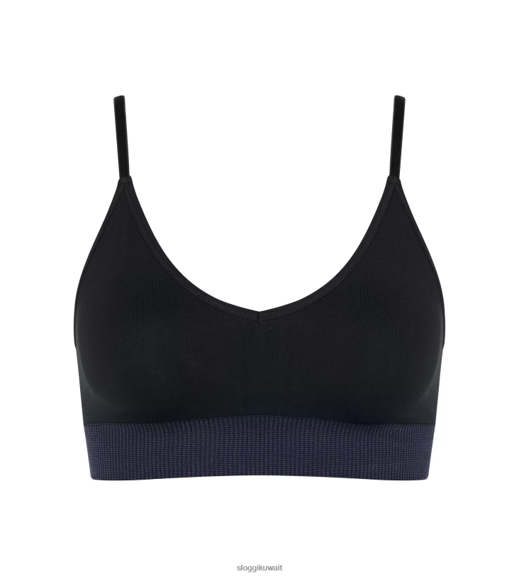 حمالات الصدر | sloggi من أي وقت مضى غرست الألوة bralette نحيف أسود Z6Z2B264