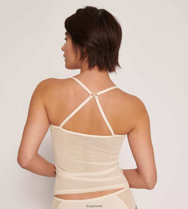 ملابس مريحة | sloggi جزء علوي ناعم ومتكيف مع أشرطة سباغيتي نحيف طبيعي (076) Z6Z2B168