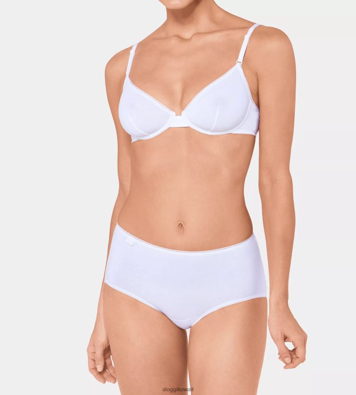 كلسون | sloggi ملابس داخلية قطنية متوسطة الطول 24/7 نحيف أبيض Z6Z2B609