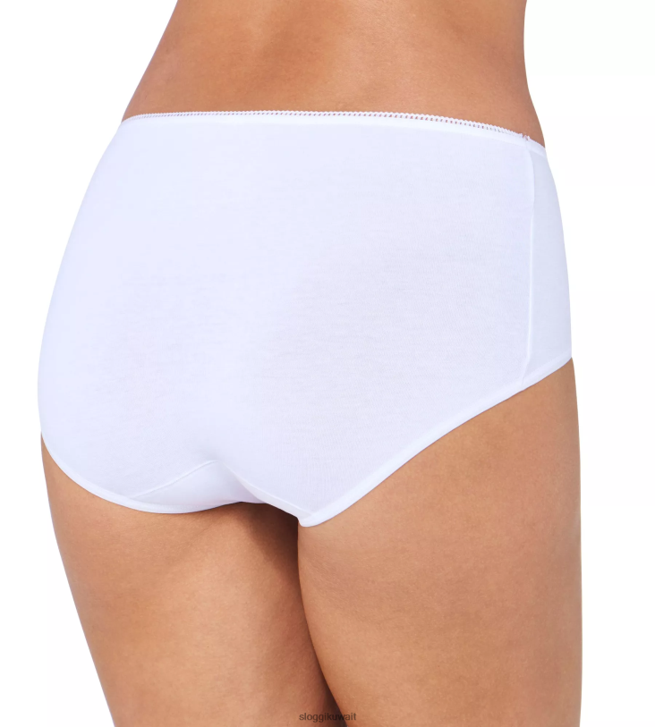 كلسون | sloggi ملابس داخلية قطنية متوسطة الطول 24/7 نحيف أبيض Z6Z2B63