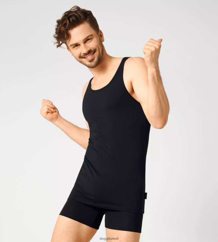 ملابس مريحة | sloggi أعلى خزان 24/7 رجال أسود Z6Z2B743