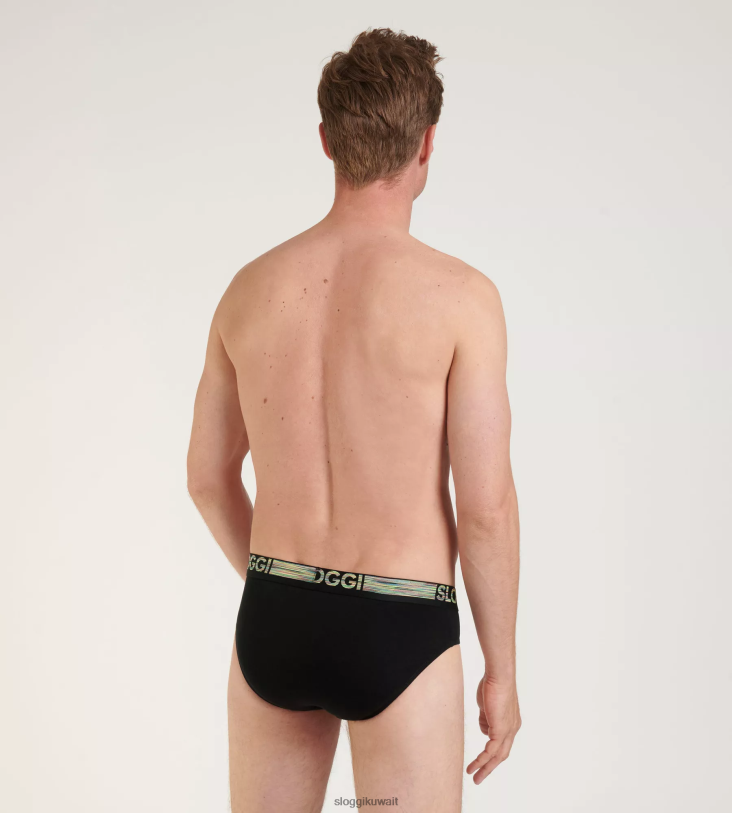 ثياب داخلية sloggi الذهاب ملخصات ميدي الطبيعية ABC رجال أسود Z6Z2B798