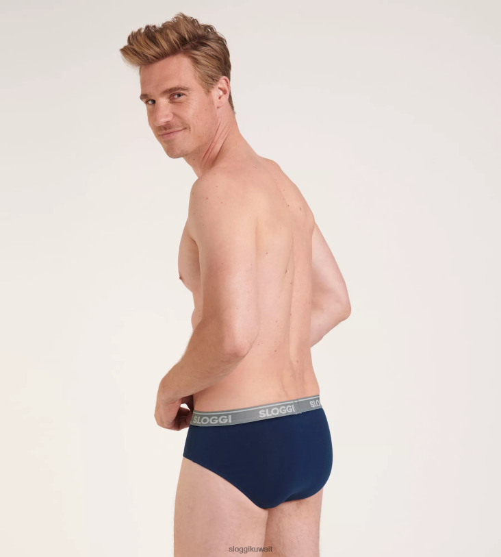 ثياب داخلية sloggi اذهب ABC ميدي ملخصات رجال أسود أزرق Z6Z2B803