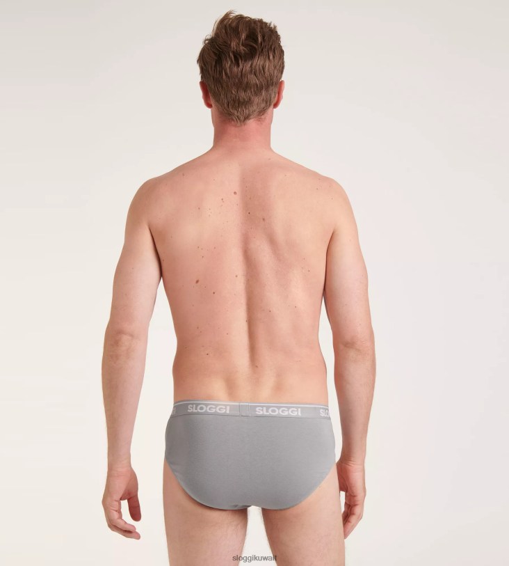 ثياب داخلية sloggi اذهب ABC ميدي ملخصات رجال رمادي حجري Z6Z2B807