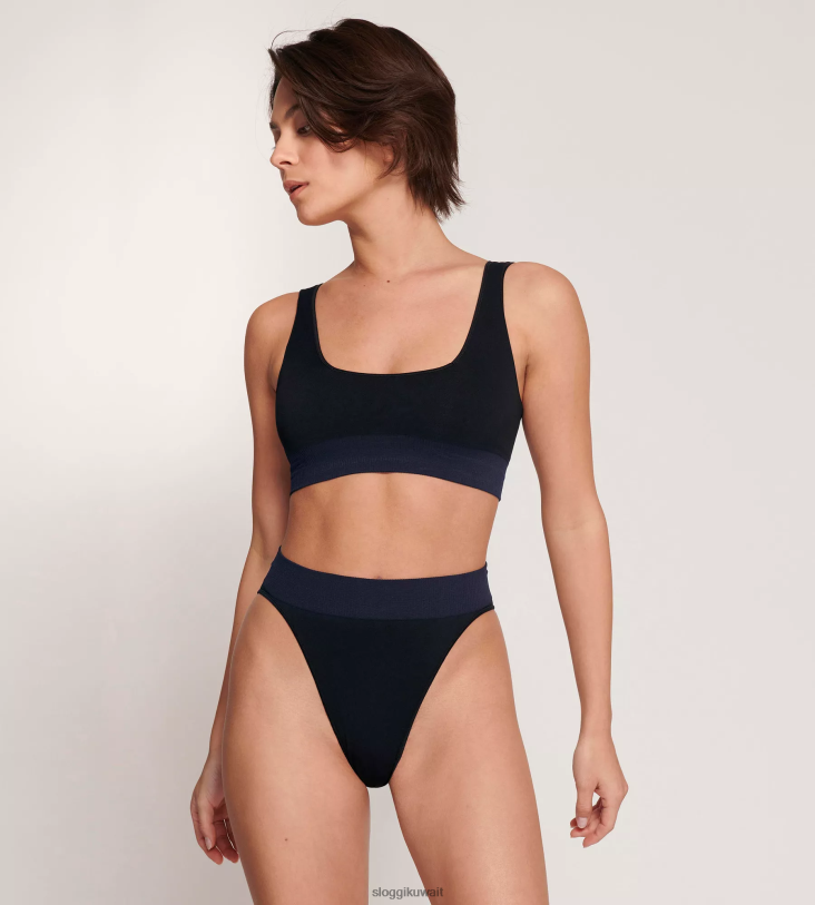 كلسون | sloggi من أي وقت مضى غرست الألوة كلسون Highleg نحيف أسود Z6Z2B402