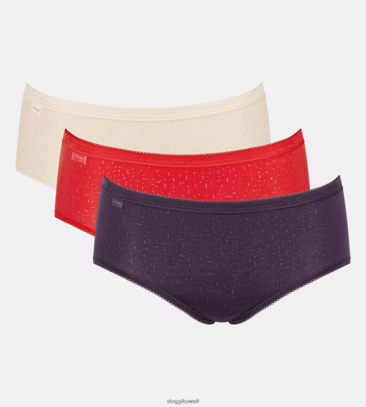 كلسون | sloggi الأساسية + كلسون ميدي نحيف متعدد الألوان Z6Z2B13