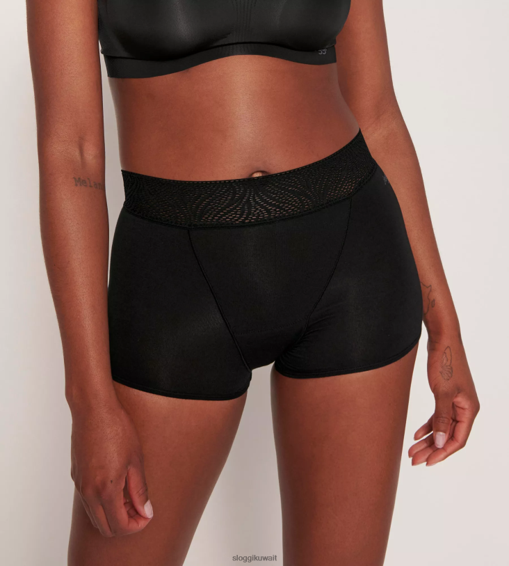 كلسون | sloggi السراويل فترة كلسون قصير نحيف أسود Z6Z2B148