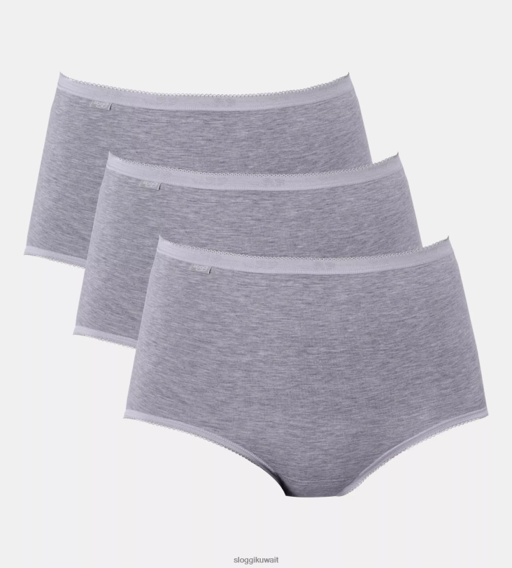 كلسون | sloggi الأساسية + كلسون ماكسي نحيف مزيج رمادي Z6Z2B154