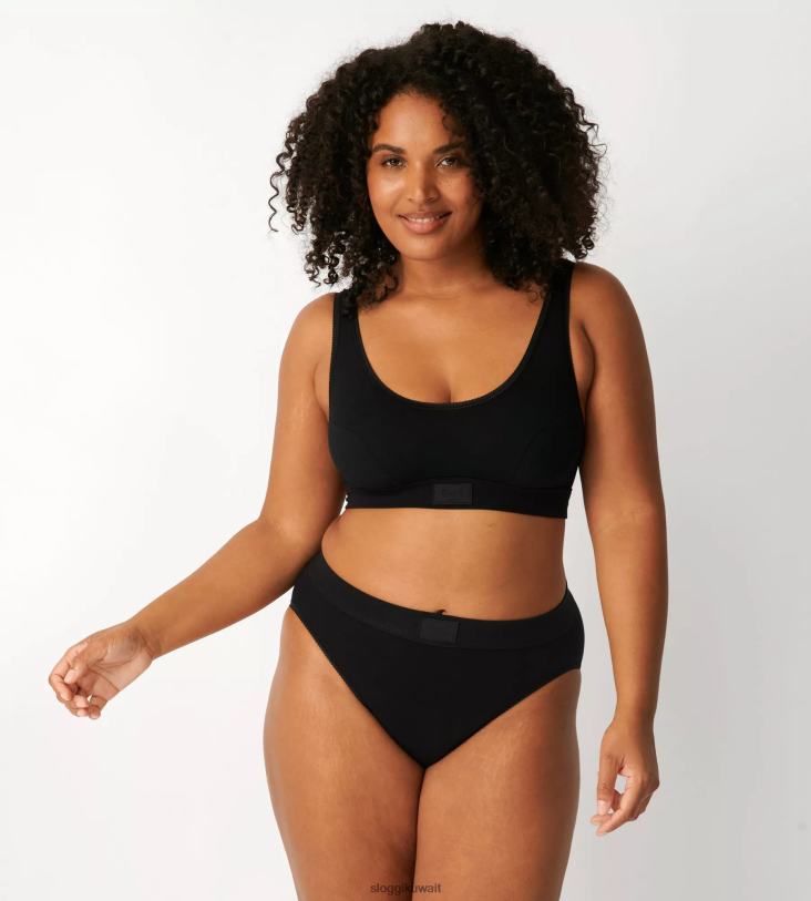 حمالات الصدر | sloggi حمالة صدر مريحة مزدوجة نحيف أسود Z6Z2B169