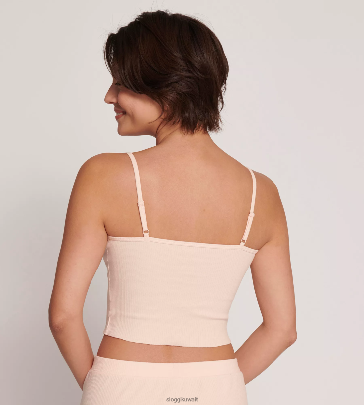 ملابس مريحة | sloggi اذهب إلى الأعلى المضلع مع أشرطة السباغيتي نحيف مسحوق البرتقال Z6Z2B178