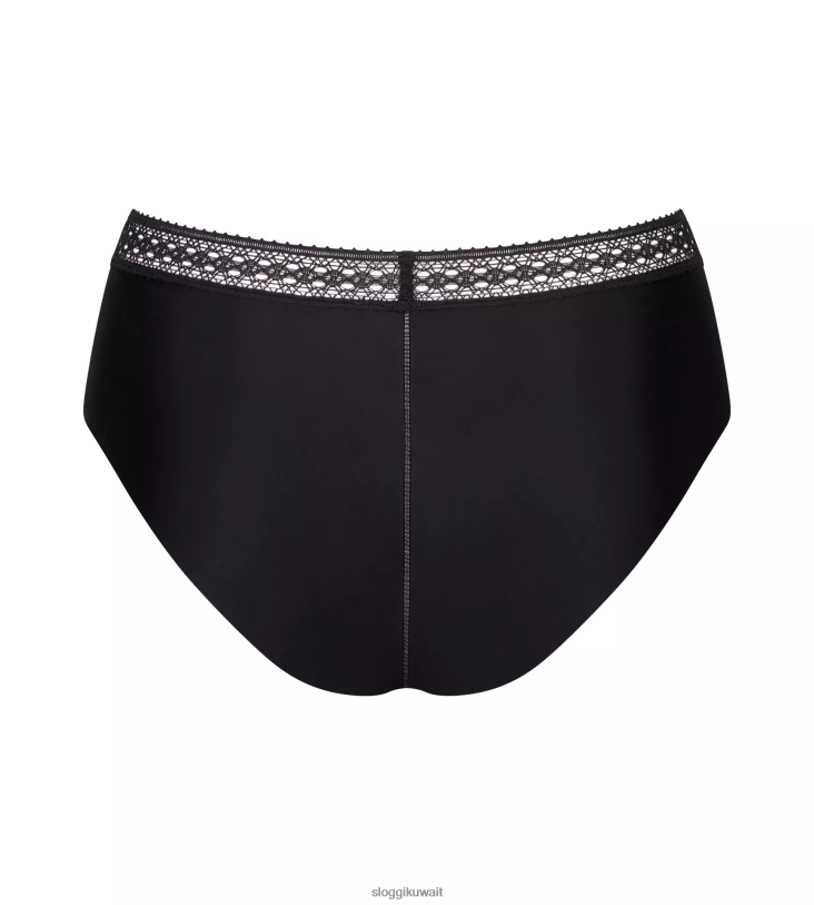 كلسون | sloggi كلسون رفيع عالي الساق نحيف أسود Z6Z2B203