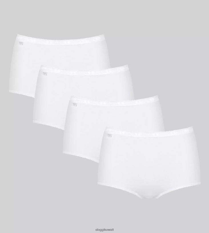 كلسون | sloggi الأساسية + كلسون ماكسي نحيف أبيض Z6Z2B226