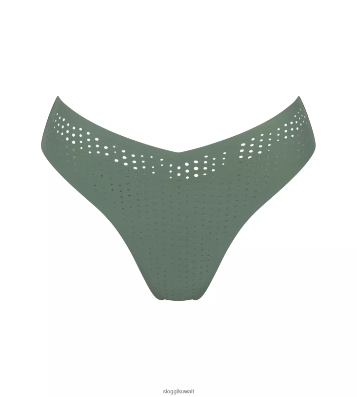 ملابس سباحة sloggi قيعان بيكيني عالية الساق من شور أرينزو نحيف الأخضر الحضري Z6Z2B232