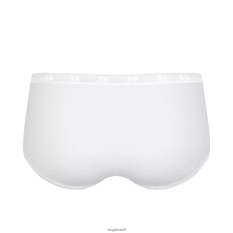 كلسون | sloggi الأساسية + كلسون ميدي نحيف أبيض Z6Z2B236