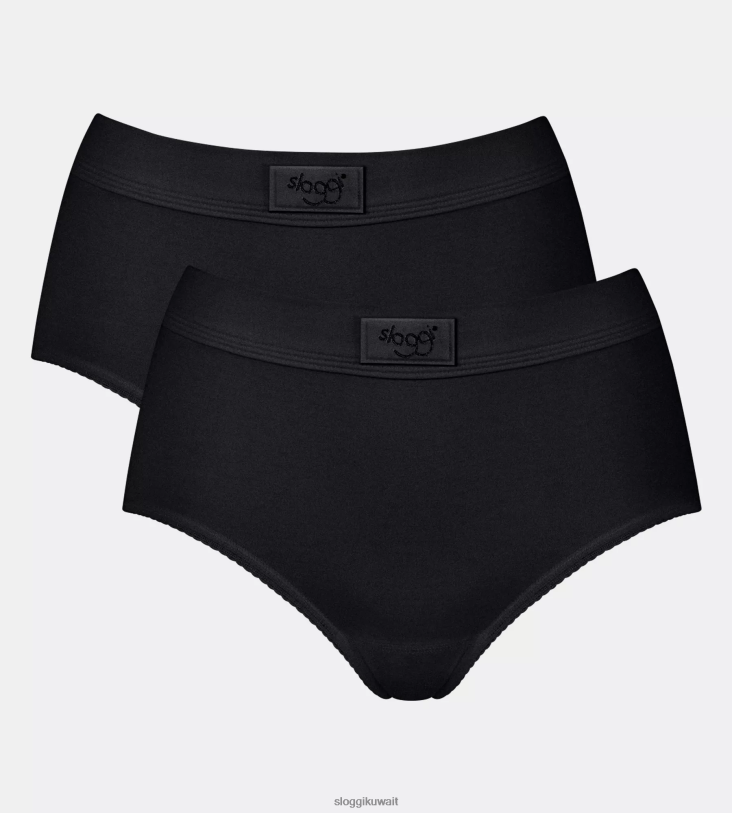 كلسون | sloggi كلسون ماكسي مزدوج الراحة نحيف أسود Z6Z2B274