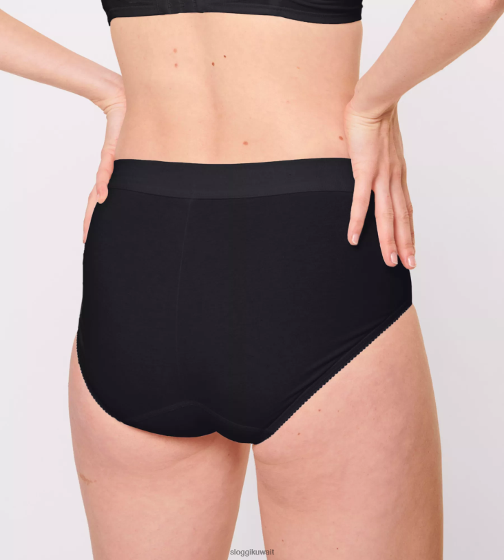 كلسون | sloggi كلسون ماكسي مزدوج الراحة نحيف أسود Z6Z2B274