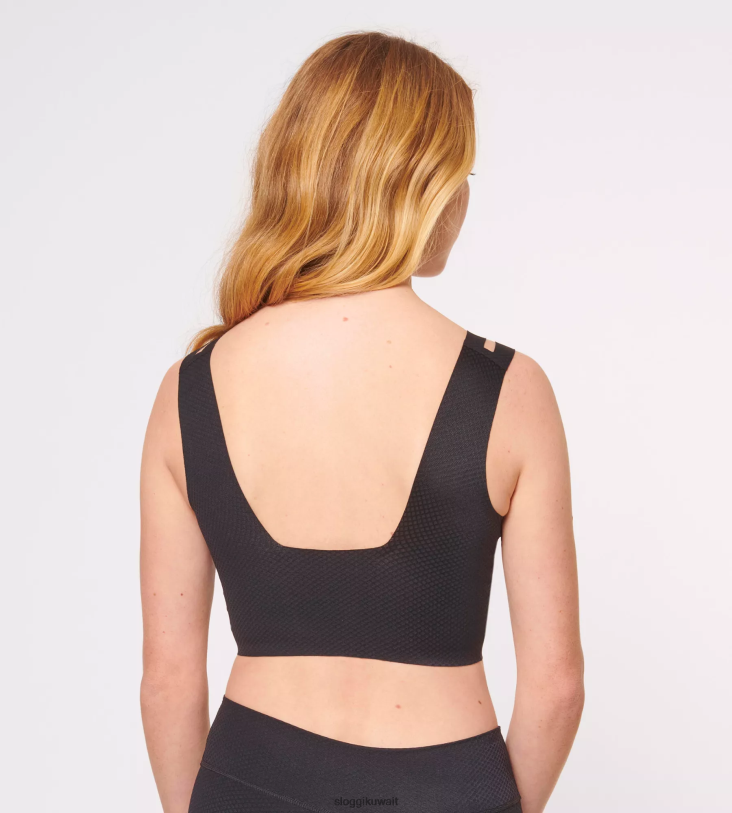 حمالات الصدر | sloggi قمة التدفق بدون شعور نحيف أسود Z6Z2B282