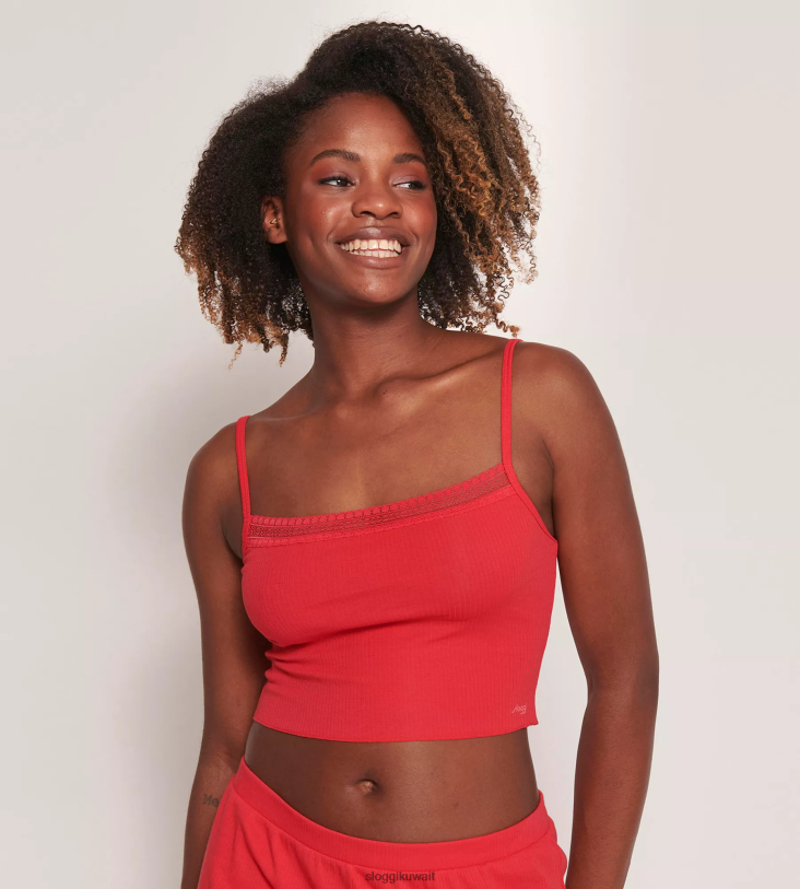 ملابس مريحة | sloggi اذهب إلى الأعلى المضلع مع أشرطة السباغيتي نحيف كامباري Z6Z2B307