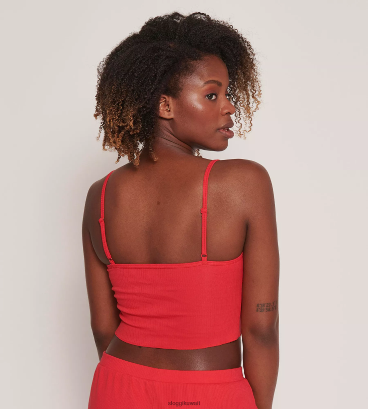 ملابس مريحة | sloggi اذهب إلى الأعلى المضلع مع أشرطة السباغيتي نحيف كامباري Z6Z2B307