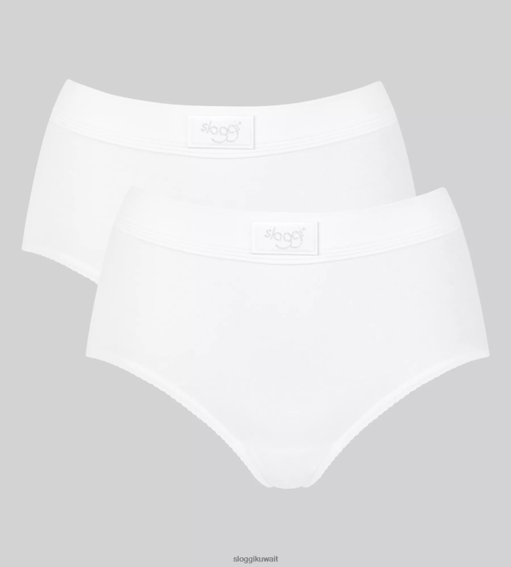 كلسون | sloggi كلسون ماكسي مزدوج الراحة نحيف أبيض Z6Z2B312