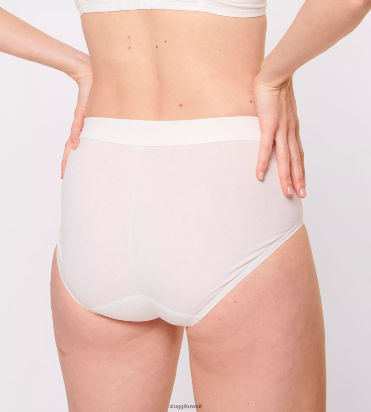 كلسون | sloggi كلسون ماكسي مزدوج الراحة نحيف أبيض Z6Z2B312