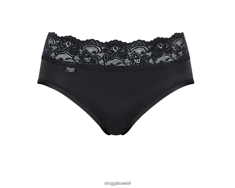 كلسون | sloggi كلسون ميدي الرومانسية نحيف أسود Z6Z2B319