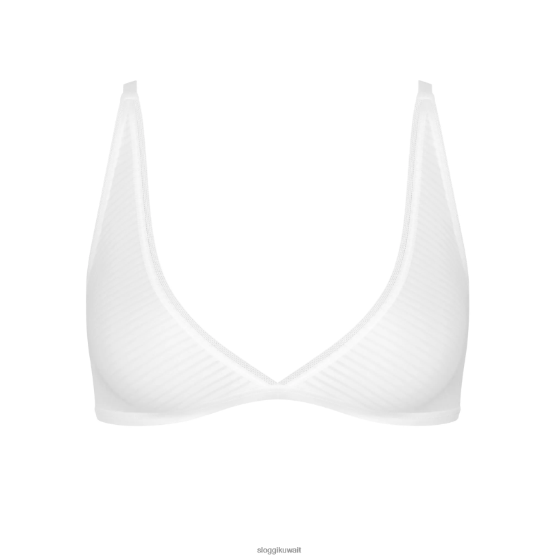 حمالات الصدر | sloggi حمالة صدر غير سلكية طازجة دائمًا نحيف أبيض Z6Z2B327