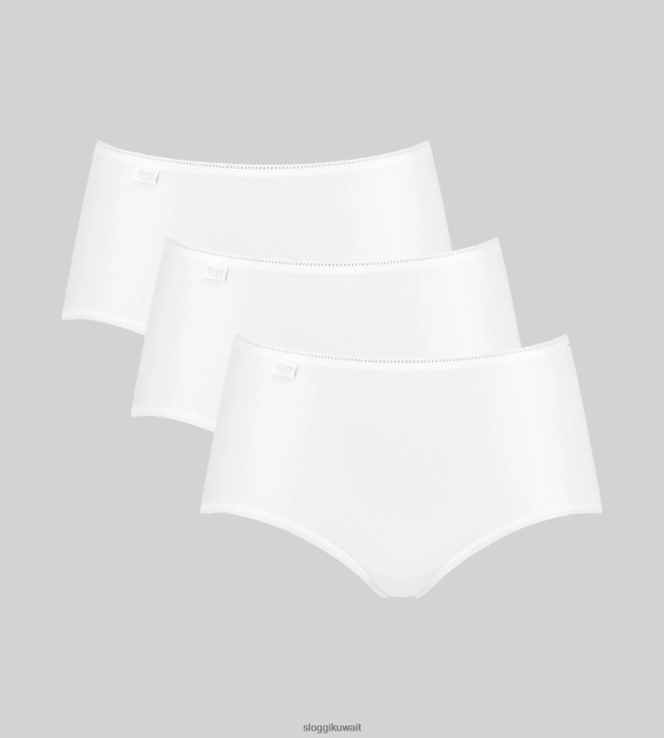 كلسون | sloggi ملابس داخلية متوسطة الطول مصنوعة من الألياف الدقيقة على مدار الساعة طوال أيام الأسبوع نحيف أبيض Z6Z2B338