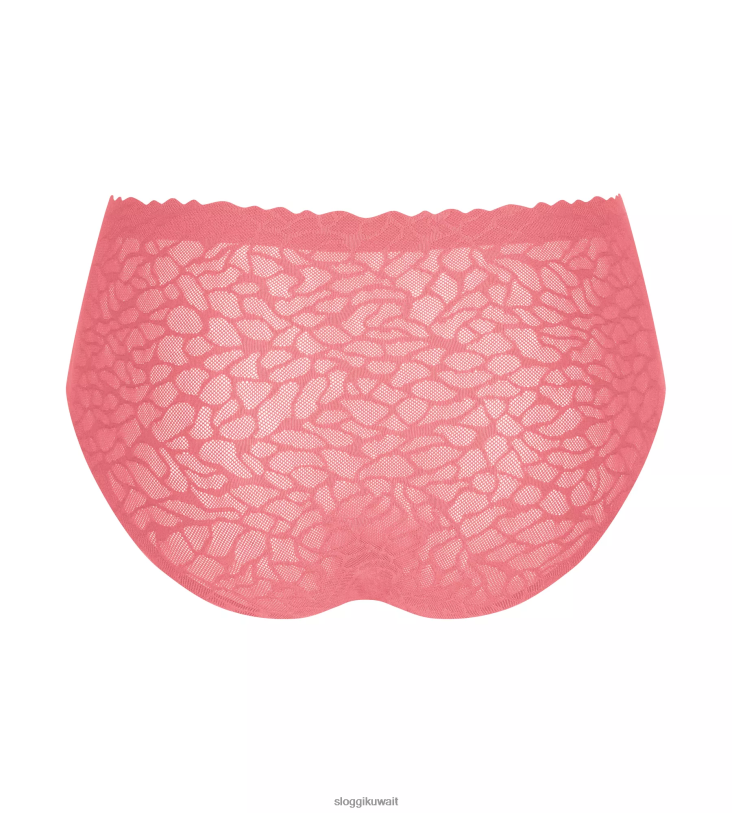 كلسون | sloggi سراويل داخلية عالية الخصر من الدانتيل بدون ملمس نحيف وردة الصحراء Z6Z2B347