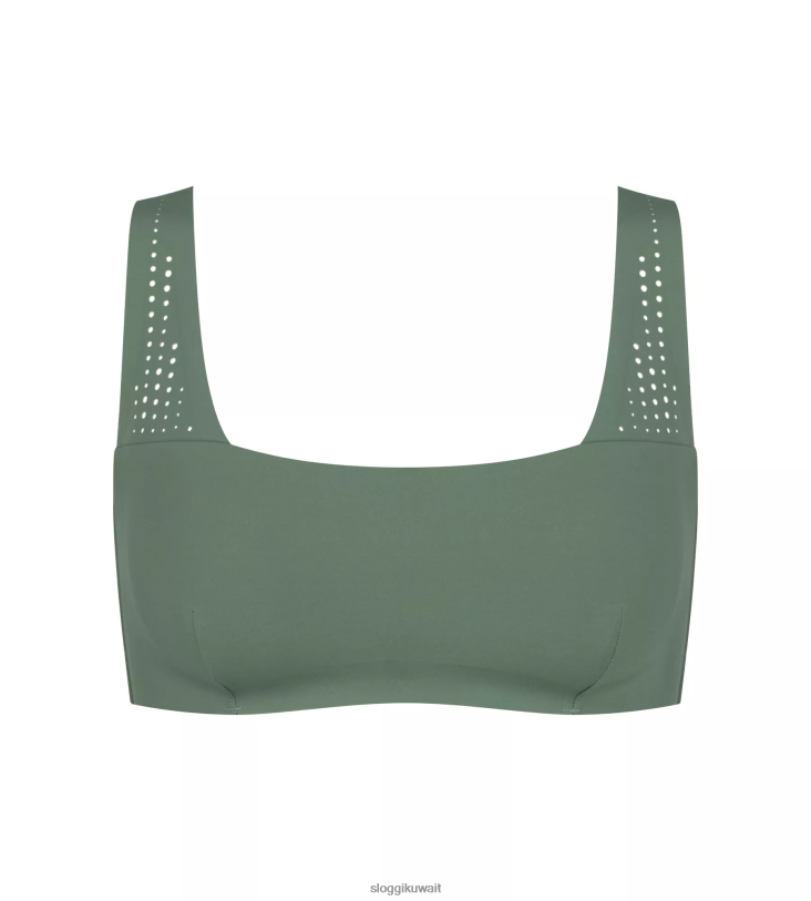 ملابس سباحة sloggi بيكيني علوي من شور أرينزو مع وسادات قابلة للإزالة نحيف الأخضر الحضري Z6Z2B355