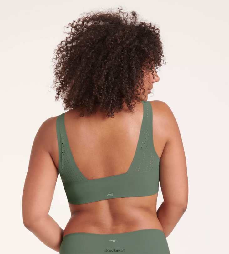 ملابس سباحة sloggi بيكيني علوي من شور أرينزو مع وسادات قابلة للإزالة نحيف الأخضر الحضري Z6Z2B355