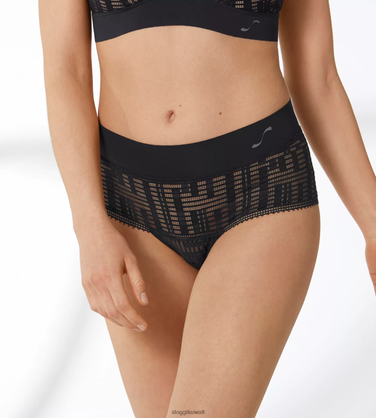 كلسون | sloggi سبعة كلسون ميدي نحيف أسود Z6Z2B360