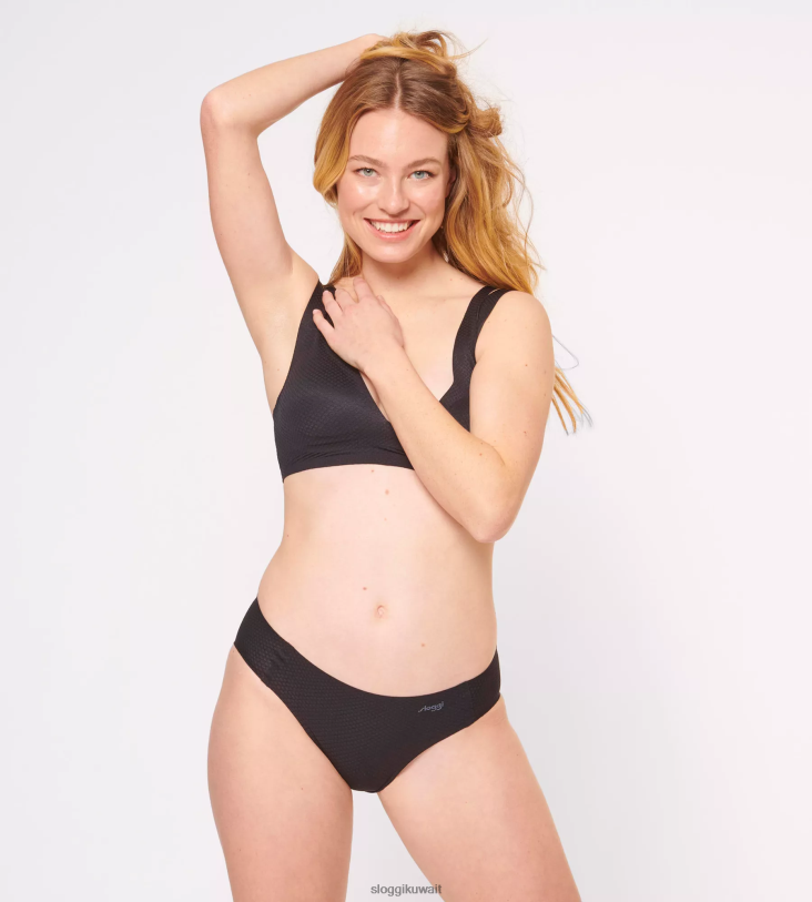 كلسون | sloggi ملابس داخلية بدون شعور بالتدفق نحيف أسود Z6Z2B385