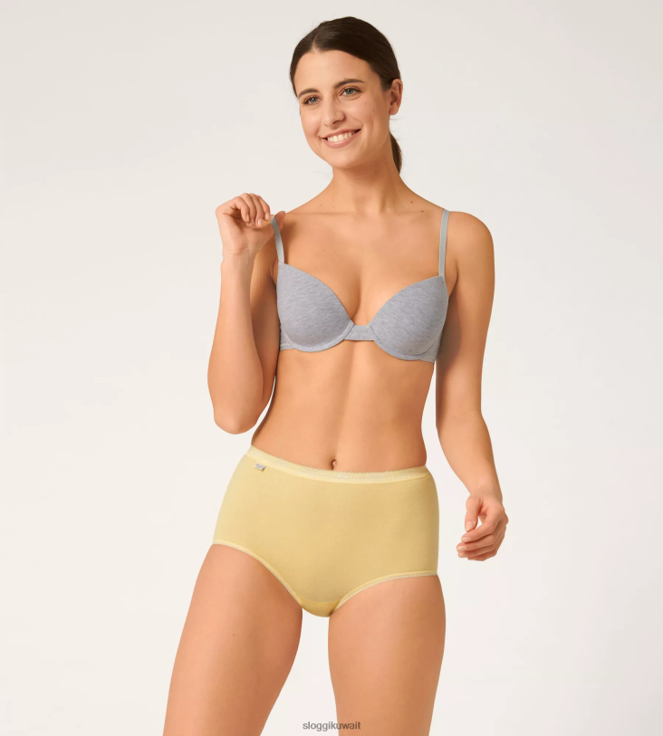 كلسون | sloggi الأساسية + كلسون ماكسي نحيف الأصفر - مزيج الضوء Z6Z2B395