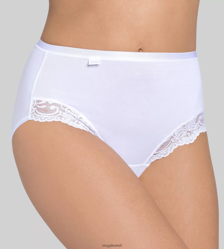 كلسون | sloggi كلسون ماكسي رومانسي نحيف أبيض Z6Z2B404