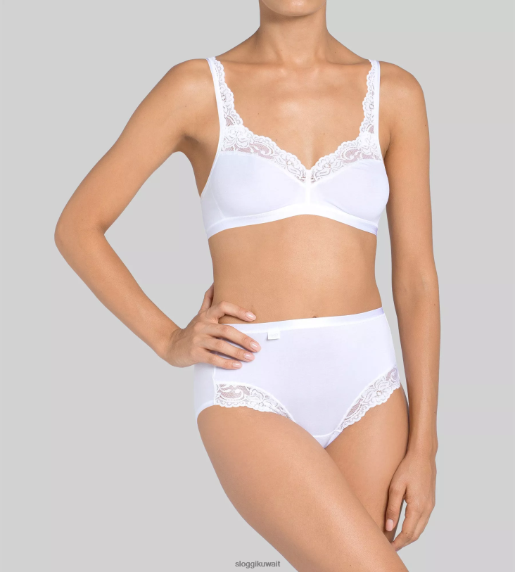 كلسون | sloggi كلسون ماكسي رومانسي نحيف أبيض Z6Z2B404