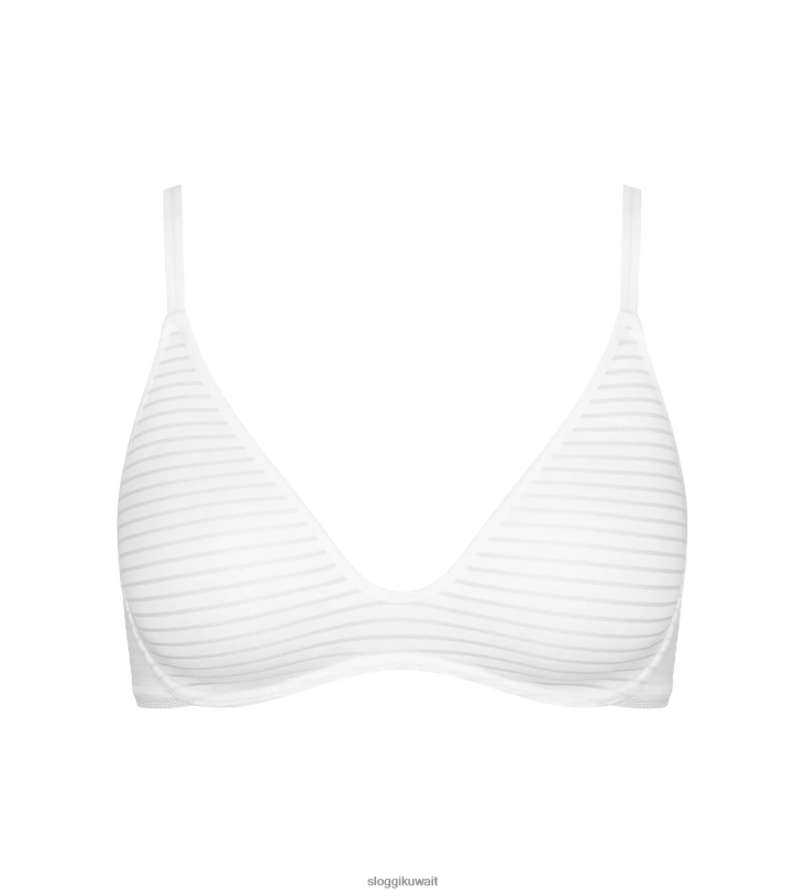 حمالات الصدر | sloggi حمالة صدر مبطنة جديدة دائمًا نحيف أبيض Z6Z2B412