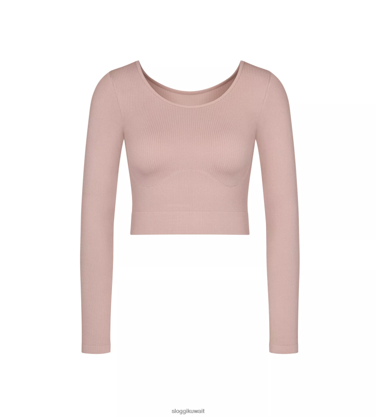 ملابس مريحة | sloggi قمة طويلة الأكمام مصنوعة من الألوة على الإطلاق نحيف خبازي ضبابي Z6Z2B422