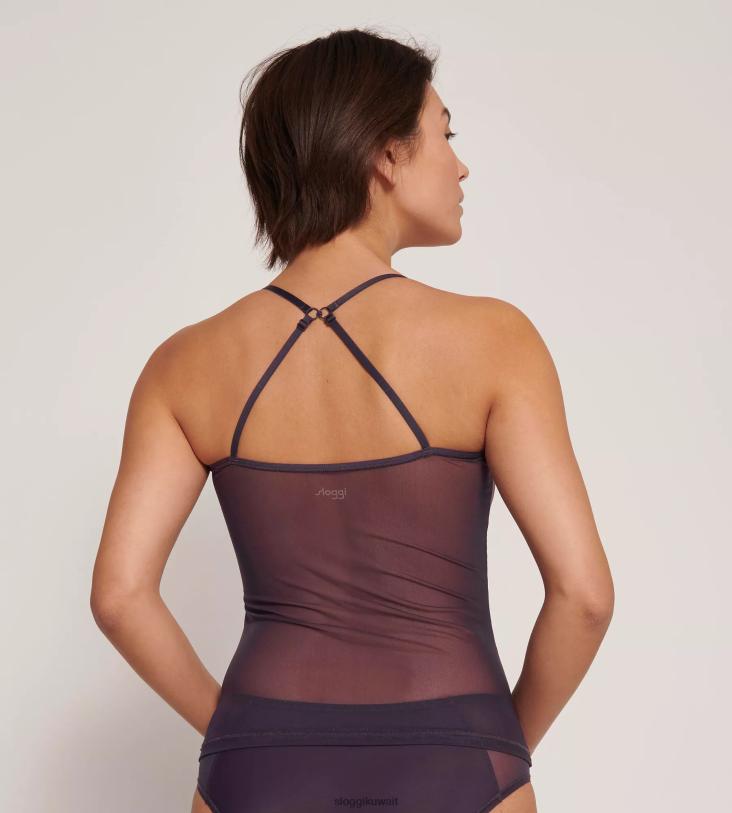 ملابس مريحة | sloggi جزء علوي ناعم ومتكيف مع أشرطة سباغيتي نحيف .توت Z6Z2B438
