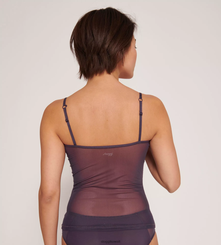 ملابس مريحة | sloggi جزء علوي ناعم ومتكيف مع أشرطة سباغيتي نحيف .توت Z6Z2B438