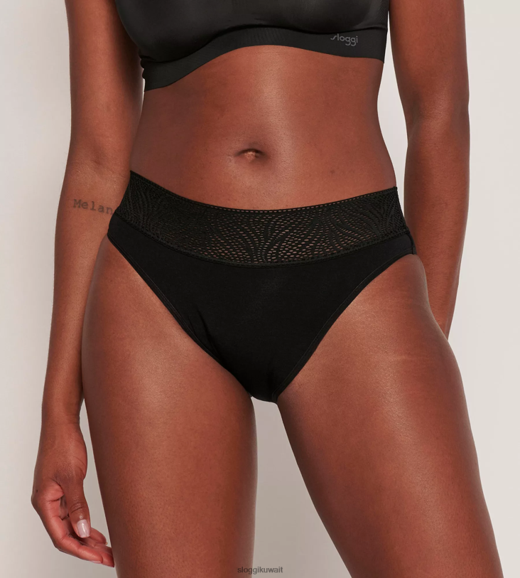 كلسون | sloggi فترة السراويل فترة تاي كلسون نحيف أسود Z6Z2B449