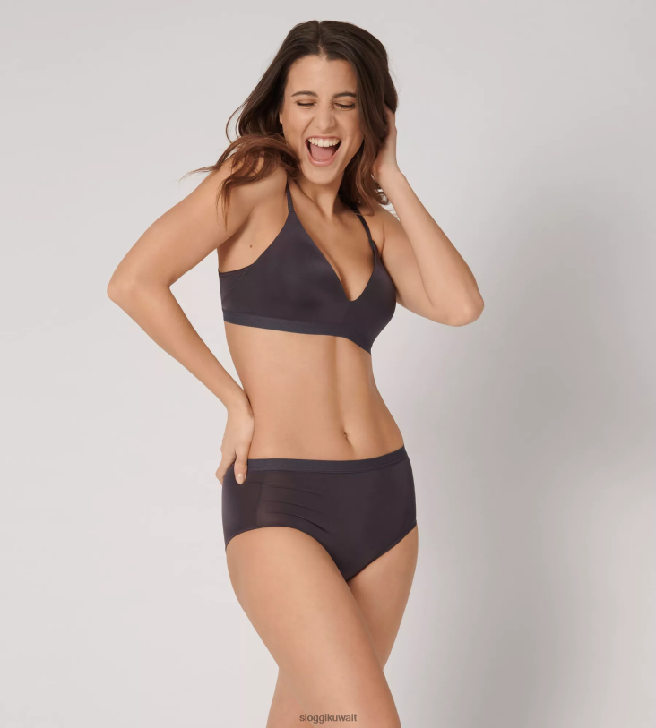 كلسون | sloggi ملابس داخلية مريحة عالية الخصر نحيف رمادي بنفسجي Z6Z2B520