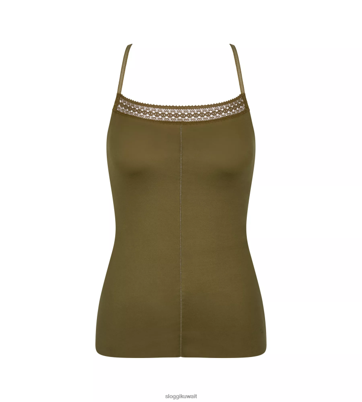 ملابس مريحة | sloggi قمة رقيقة مع الأشرطة السباغيتي نحيف المرحضة المجففة Z6Z2B540