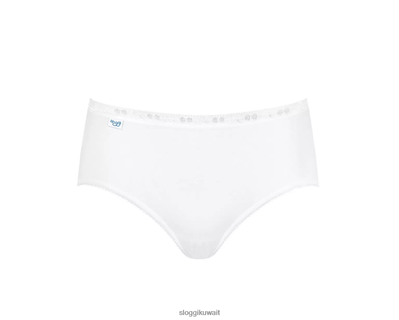 كلسون | sloggi الأساسية + كلسون ميدي نحيف أبيض Z6Z2B553