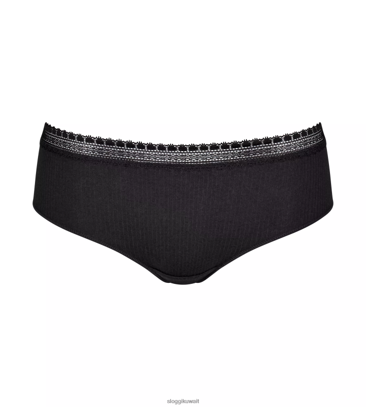 كلسون | sloggi اذهب إلى كلسون محب مضلع نحيف أسود Z6Z2B55