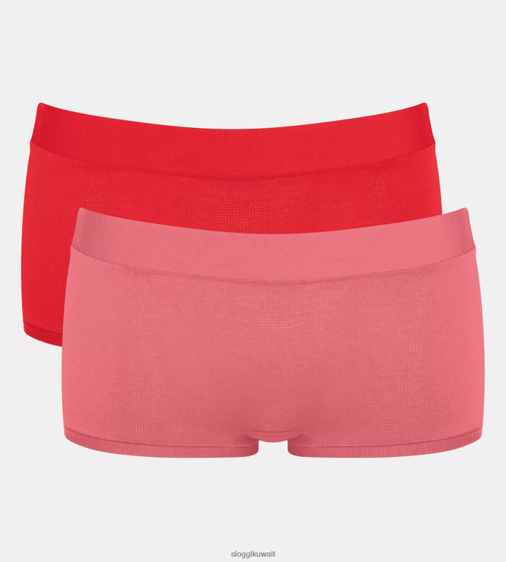 كلسون | sloggi اذهب إلى كلسون قصير نحيف الأحمر - مزيج الضوء Z6Z2B562